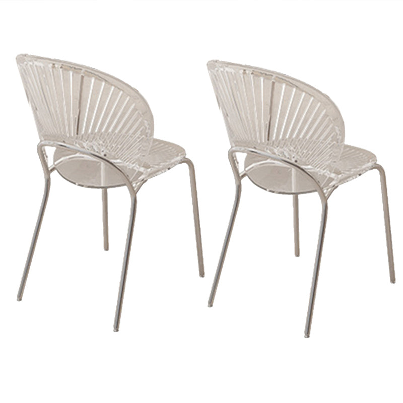 Contemporary 1/2/5 Pieces Furniture Rectangle Solid Wood Dining Set in White 2 Clear Chairs Clearhalo 'Dining Room Sets' 'Dining Tables & Seating' 'dining_room_set' 'furn' 'furn_dining_room_set' 'Furniture' 'Kitchen & Dining Furniture' 6825807