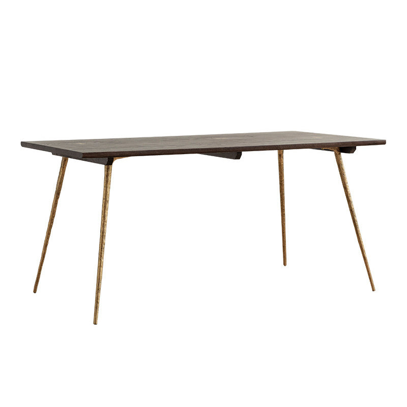 Modern 1/4/5/6/7 Pieces Dining Set Oak Wood Dining Table for Dining Room Brown 71"L x 31"W Clearhalo 'Dining Room Sets' 'Dining Tables & Seating' 'dining_room_set' 'furn' 'furn_dining_room_set' 'Furniture' 'Kitchen & Dining Furniture' 6825816