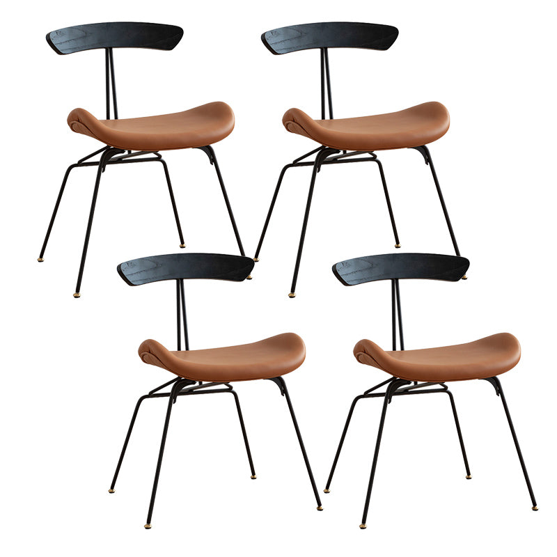 Modern 1/4/5/6/7 Pieces Dining Set Oak Wood Dining Table for Dining Room 4 Black Chairs Clearhalo 'Dining Room Sets' 'Dining Tables & Seating' 'dining_room_set' 'furn' 'furn_dining_room_set' 'Furniture' 'Kitchen & Dining Furniture' 6825822