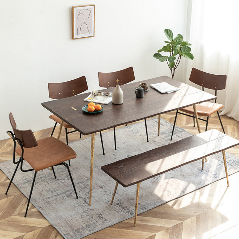Modern 1/4/5/6/7 Pieces Dining Set Oak Wood Dining Table for Dining Room Clearhalo 'Dining Room Sets' 'Dining Tables & Seating' 'dining_room_set' 'furn' 'furn_dining_room_set' 'Furniture' 'Kitchen & Dining Furniture' 6825833