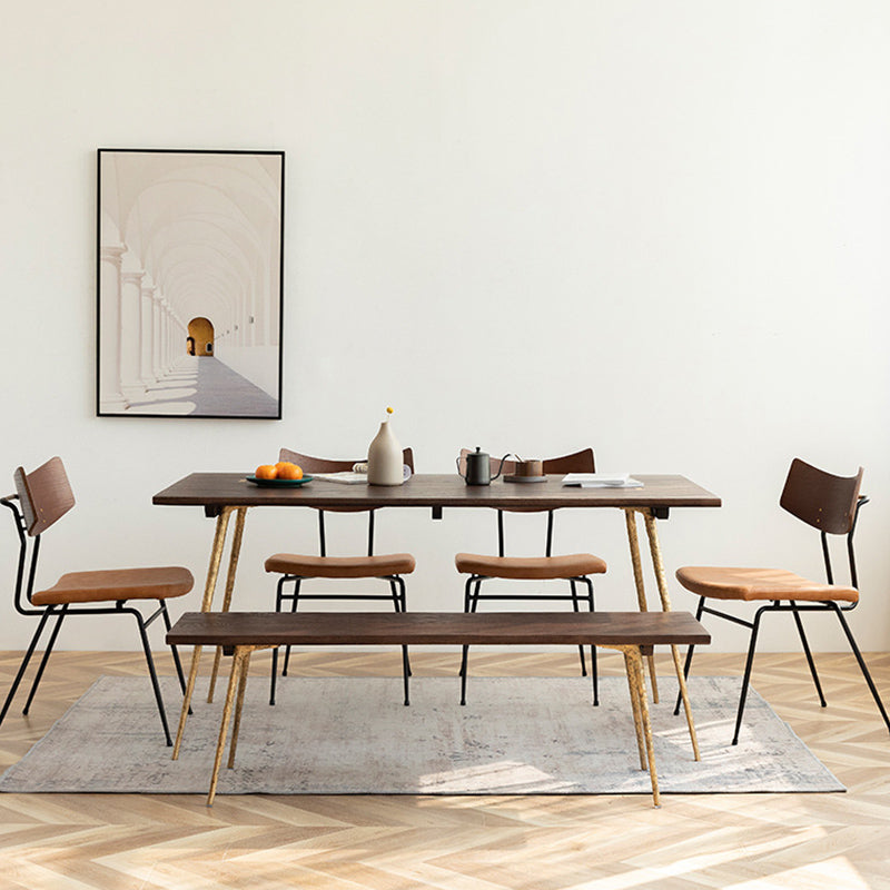 Modern 1/4/5/6/7 Pieces Dining Set Oak Wood Dining Table for Dining Room Clearhalo 'Dining Room Sets' 'Dining Tables & Seating' 'dining_room_set' 'furn' 'furn_dining_room_set' 'Furniture' 'Kitchen & Dining Furniture' 6825834