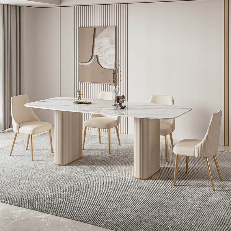 1/4/5/7 pezzi Set da pranzo mobili da pranzo in pietra per sala da pranzo