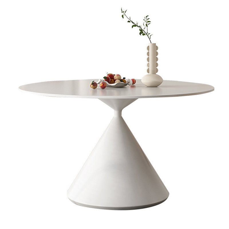 Modern 1/3/4/5 Pieces Dining Set Round Stone Dining Table for Kitchen Clearhalo 'Dining Room Sets' 'Dining Tables & Seating' 'dining_room_set' 'furn' 'furn_dining_room_set' 'Furniture' 'Kitchen & Dining Furniture' 6826028