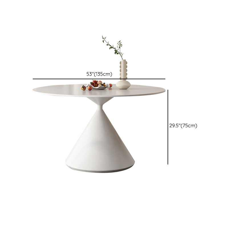 Modern 1/3/4/5 Pieces Dining Set Round Stone Dining Table for Kitchen Clearhalo 'Dining Room Sets' 'Dining Tables & Seating' 'dining_room_set' 'furn' 'furn_dining_room_set' 'Furniture' 'Kitchen & Dining Furniture' 6826037