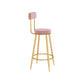 Modern 1/3 Pieces Bar Table Set Stone Counter Table with Stools for Dining Room Pink 30"H Stool (Single) Clearhalo 'Bar Furniture' 'furn' 'furn_home_bar_bar_sets' 'Furniture' 'Home Bars & Bar Sets' 'home_bar_bar_sets' 'Kitchen & Dining Furniture' 6826044
