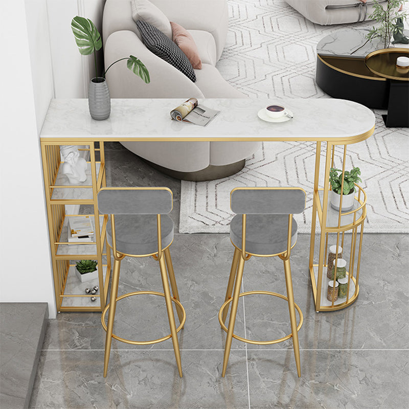 Modern 1/3 Pieces Bar Table Set Stone Counter Table with Stools for Dining Room Clearhalo 'Bar Furniture' 'furn' 'furn_home_bar_bar_sets' 'Furniture' 'Home Bars & Bar Sets' 'home_bar_bar_sets' 'Kitchen & Dining Furniture' 6826053