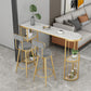 Modern 1/3 Pieces Bar Table Set Stone Counter Table with Stools for Dining Room Clearhalo 'Bar Furniture' 'furn' 'furn_home_bar_bar_sets' 'Furniture' 'Home Bars & Bar Sets' 'home_bar_bar_sets' 'Kitchen & Dining Furniture' 6826055
