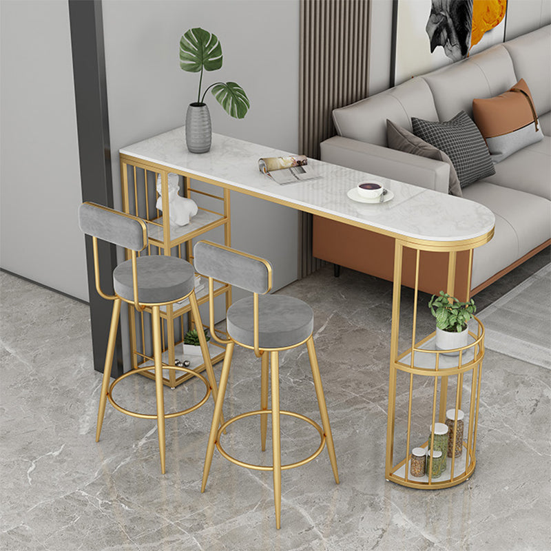 Modern 1/3 Pieces Bar Table Set Stone Counter Table with Stools for Dining Room Clearhalo 'Bar Furniture' 'furn' 'furn_home_bar_bar_sets' 'Furniture' 'Home Bars & Bar Sets' 'home_bar_bar_sets' 'Kitchen & Dining Furniture' 6826055
