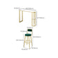 Moderno 1/2/3 pezzi tavolo da bar set tavolino con sgabelli per soggiorno