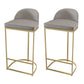 Modern 1/2/5 Pieces Bar Table Set Stone Counter Table with High Stools for Cafe Gold 30"H Stools (Set of 2) Clearhalo 'Bar Furniture' 'furn' 'furn_home_bar_bar_sets' 'Furniture' 'Home Bars & Bar Sets' 'home_bar_bar_sets' 'Kitchen & Dining Furniture' 6826090