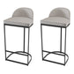 Modern 1/2/5 Pieces Bar Table Set Stone Counter Table with High Stools for Cafe Black 30"H Stools (Set of 2) Clearhalo 'Bar Furniture' 'furn' 'furn_home_bar_bar_sets' 'Furniture' 'Home Bars & Bar Sets' 'home_bar_bar_sets' 'Kitchen & Dining Furniture' 6826092