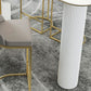 Modern 1/2/5 Pieces Bar Table Set Stone Counter Table with High Stools for Cafe Clearhalo 'Bar Furniture' 'furn' 'furn_home_bar_bar_sets' 'Furniture' 'Home Bars & Bar Sets' 'home_bar_bar_sets' 'Kitchen & Dining Furniture' 6826100