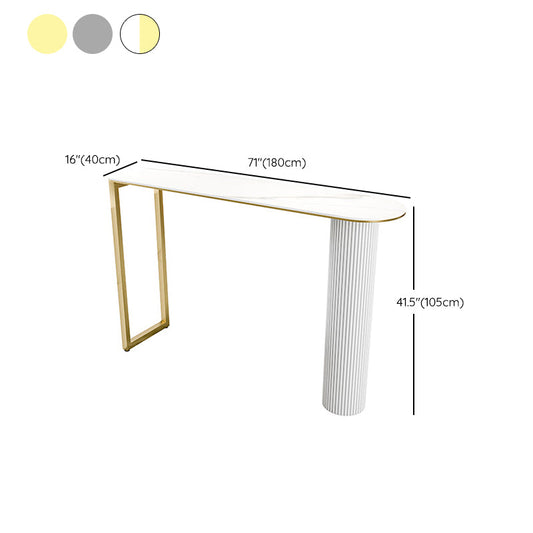 Modern 1/2/5 Pieces Bar Table Set Stone Counter Table with High Stools for Cafe