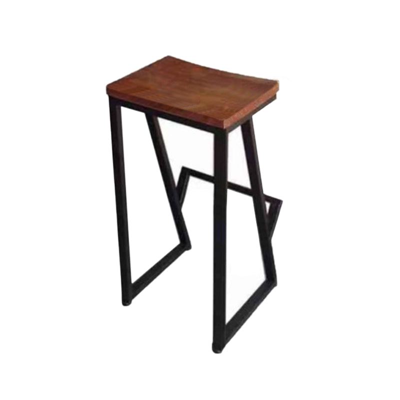 Contemporary Bar Table Set 1/4 Pieces Solid Wood Counter Height Set Black-Brown 30"H Stool (Single) Clearhalo 'Bar Furniture' 'furn' 'furn_home_bar_bar_sets' 'Furniture' 'Home Bars & Bar Sets' 'home_bar_bar_sets' 'Kitchen & Dining Furniture' 6826159