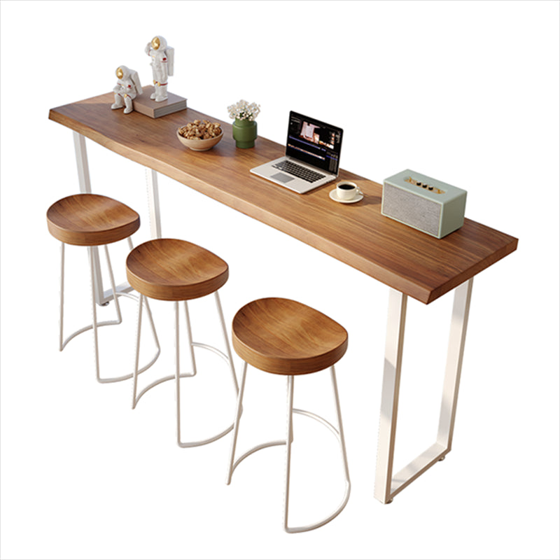 Contemporary Bar Table Set 1/4 Pieces Solid Wood Counter Height Set Clearhalo 'Bar Furniture' 'furn' 'furn_home_bar_bar_sets' 'Furniture' 'Home Bars & Bar Sets' 'home_bar_bar_sets' 'Kitchen & Dining Furniture' 6826164