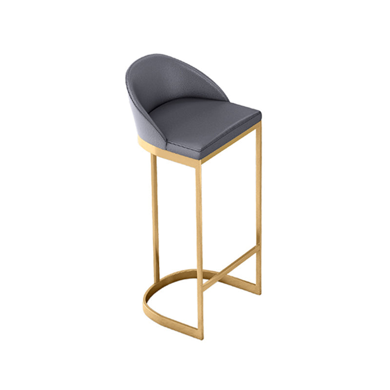 Glam Bar Table Set 1/3/5 Pcs Rectangle Stone Bar Table and Upholstered Stools Grey 30"H Stool (Single) Clearhalo 'Bar Furniture' 'furn' 'furn_home_bar_bar_sets' 'Furniture' 'Home Bars & Bar Sets' 'home_bar_bar_sets' 'Kitchen & Dining Furniture' 6826178