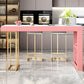 Glam Bar Table Set 1/3/5 Pcs Rectangle Stone Bar Table and Upholstered Stools Clearhalo 'Bar Furniture' 'furn' 'furn_home_bar_bar_sets' 'Furniture' 'Home Bars & Bar Sets' 'home_bar_bar_sets' 'Kitchen & Dining Furniture' 6826183