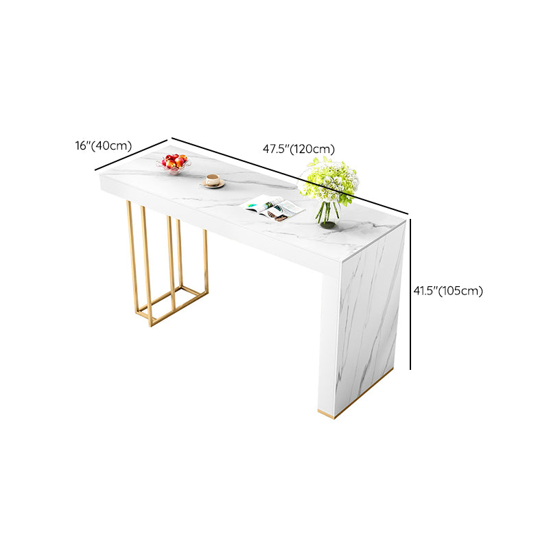 Glam Bar Table Set 1/3/5 Pcs Rectangle Stone Bar Table and Upholstered Stools Clearhalo 'Bar Furniture' 'furn' 'furn_home_bar_bar_sets' 'Furniture' 'Home Bars & Bar Sets' 'home_bar_bar_sets' 'Kitchen & Dining Furniture' 6826188
