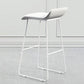 Industrial Indoor Bar Table Set 1/2 Pcs Solid Wood Bar Table with Upholstered Stools