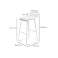 Industrial Indoor Bar Table Set 1/2 Pcs Solid Wood Bar Table with Upholstered Stools