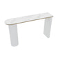 Industrial Bar Table Set 1/5 Pcs Stone Top Bar Table and Plastic Stools White 71"L x 16"W Clearhalo 'Bar Furniture' 'furn' 'furn_home_bar_bar_sets' 'Furniture' 'Home Bars & Bar Sets' 'home_bar_bar_sets' 'Kitchen & Dining Furniture' 6826245