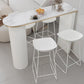 Industrial Bar Table Set 1/5 Pcs Stone Top Bar Table and Plastic Stools Clearhalo 'Bar Furniture' 'furn' 'furn_home_bar_bar_sets' 'Furniture' 'Home Bars & Bar Sets' 'home_bar_bar_sets' 'Kitchen & Dining Furniture' 6826254