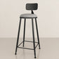 Modern Rectangle Bar Table Set 1/3 Pcs Stone Top Bar Table and Upholstered Stools Black- Gray 29.5"H Stool (Single) Clearhalo 'Bar Furniture' 'furn' 'furn_home_bar_bar_sets' 'Furniture' 'Home Bars & Bar Sets' 'home_bar_bar_sets' 'Kitchen & Dining Furniture' 6826269