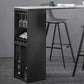 Modern Rectangle Bar Table Set 1/3 Pcs Stone Top Bar Table and Upholstered Stools Clearhalo 'Bar Furniture' 'furn' 'furn_home_bar_bar_sets' 'Furniture' 'Home Bars & Bar Sets' 'home_bar_bar_sets' 'Kitchen & Dining Furniture' 6826276