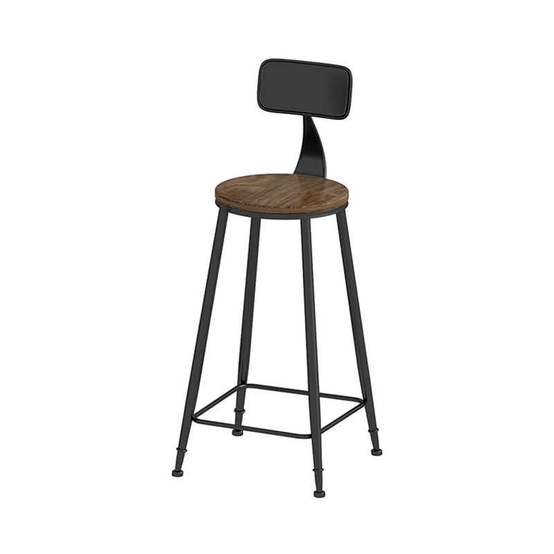 Solid Wood Counter Set Contemporary 1/3 Pieces Counter Height Set Black-Brown 30"H Stool (Single) Clearhalo 'Bar Furniture' 'furn' 'furn_home_bar_bar_sets' 'Furniture' 'Home Bars & Bar Sets' 'home_bar_bar_sets' 'Kitchen & Dining Furniture' 6826297