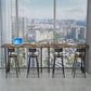 Solid Wood Counter Set Contemporary 1/3 Pieces Counter Height Set Clearhalo 'Bar Furniture' 'furn' 'furn_home_bar_bar_sets' 'Furniture' 'Home Bars & Bar Sets' 'home_bar_bar_sets' 'Kitchen & Dining Furniture' 6826300