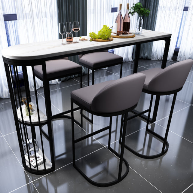 Contemporary Counter Height Set 1/5 Pieces Pub Dining Set for Dining Room