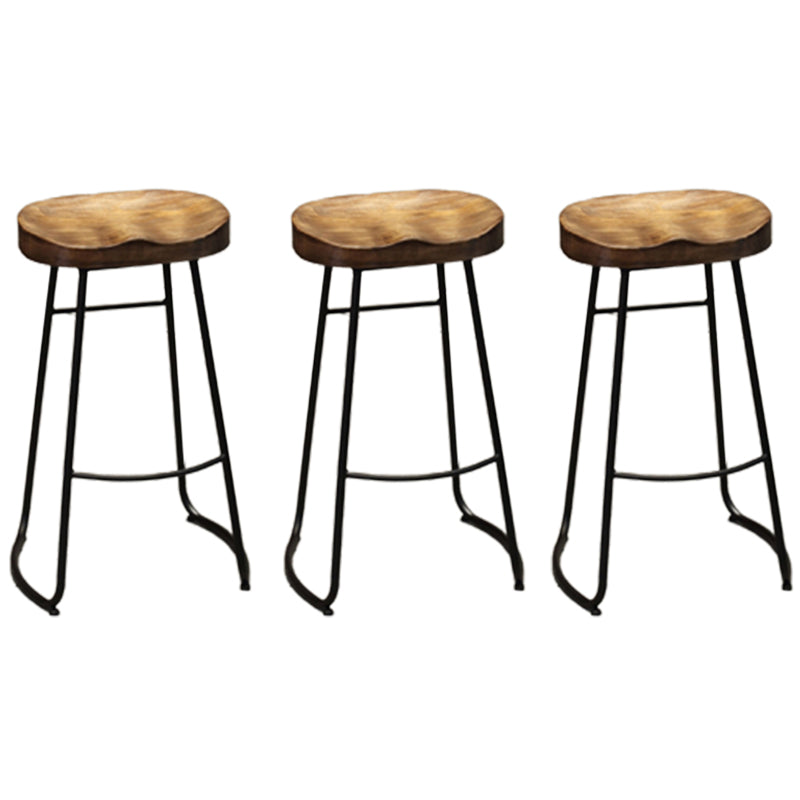 1/3/4/7-teiliges Barhocker- und Tischset aus massivem Holz