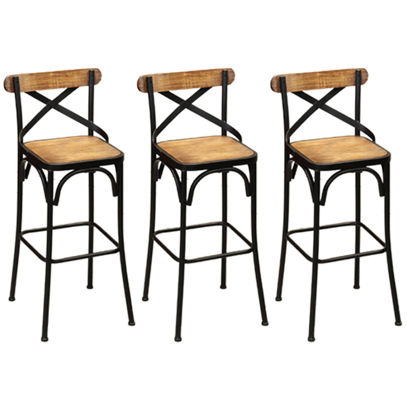 1/3/4/7-teiliges Barhocker- und Tischset aus massivem Holz