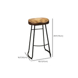1/3/4/7 Pieces Bar Stool and Table Set Solid Wood Pub Table Set