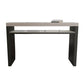 Industrial Counter Height Set 1/2/3 Pcs Stone and Leather Bar Table with Backless Stools
