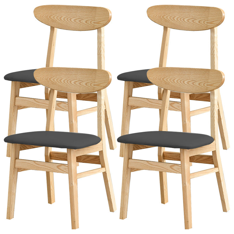 Sedia da pranzo aperta posteriore sedia da pranzo in legno massimo contemporaneo