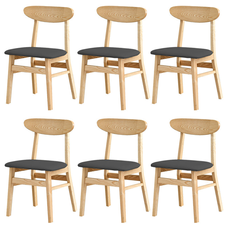 Sedia da pranzo aperta posteriore sedia da pranzo in legno massimo contemporaneo