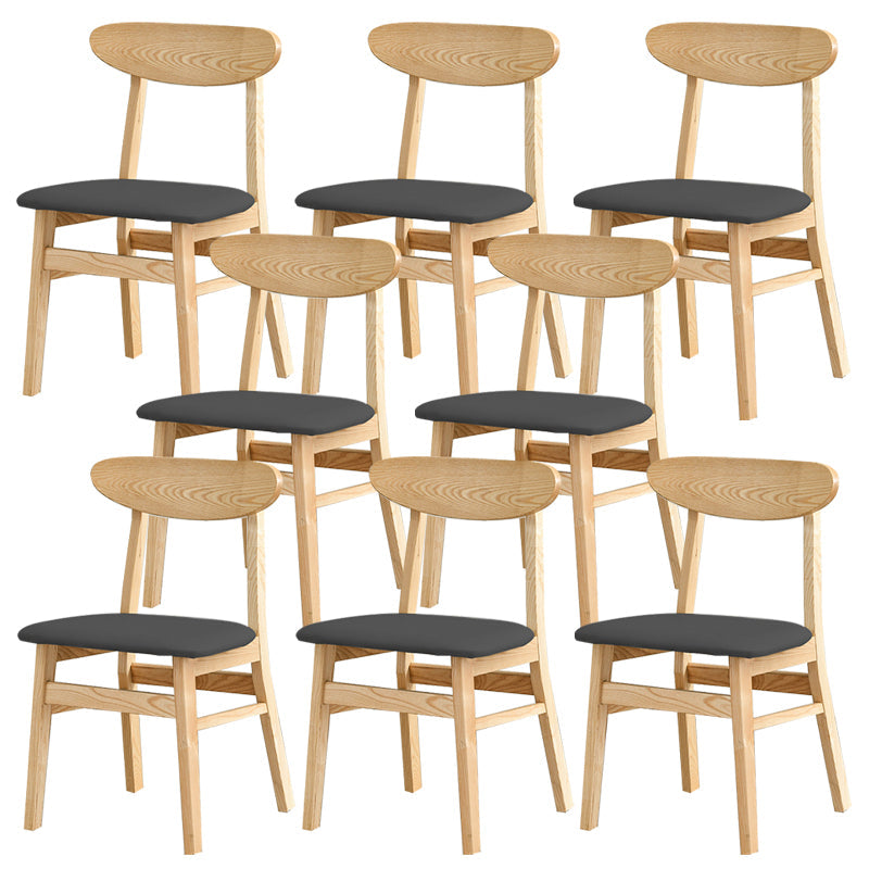 Sedia da pranzo aperta posteriore sedia da pranzo in legno massimo contemporaneo