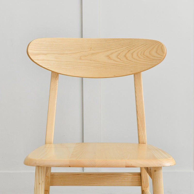 Sedia da pranzo aperta posteriore sedia da pranzo in legno massimo contemporaneo