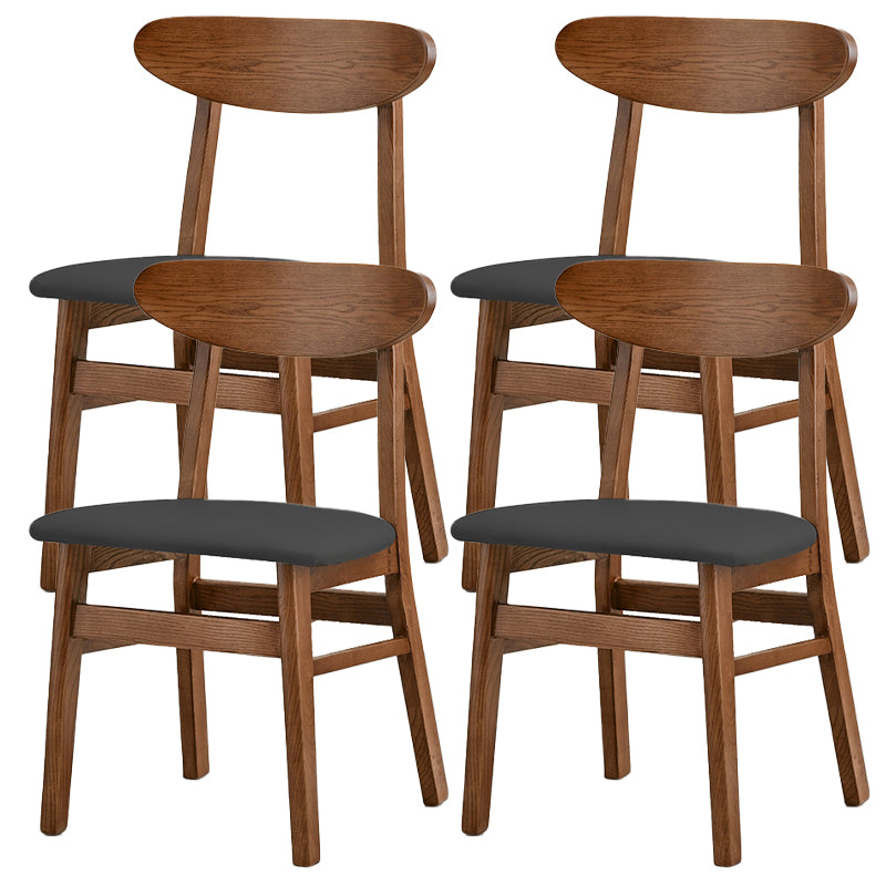 Sedia da pranzo aperta posteriore sedia da pranzo in legno massimo contemporaneo