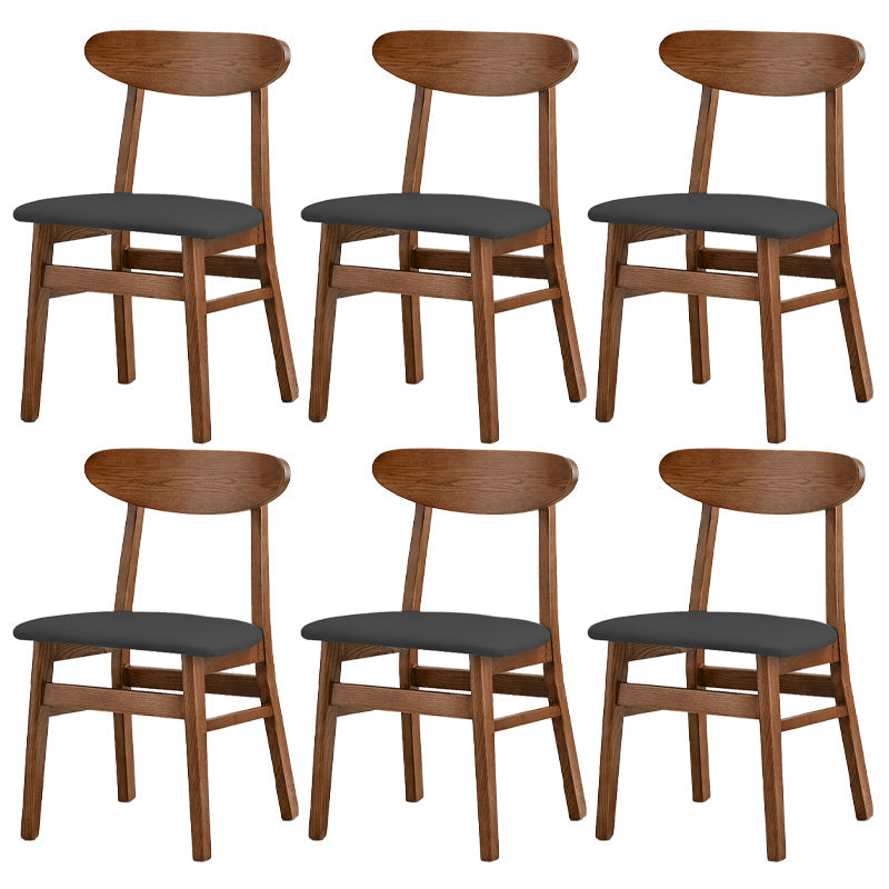 Sedia da pranzo aperta posteriore sedia da pranzo in legno massimo contemporaneo