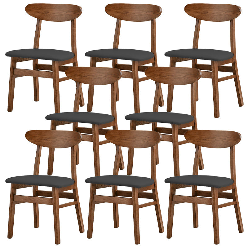 Sedia da pranzo aperta posteriore sedia da pranzo in legno massimo contemporaneo