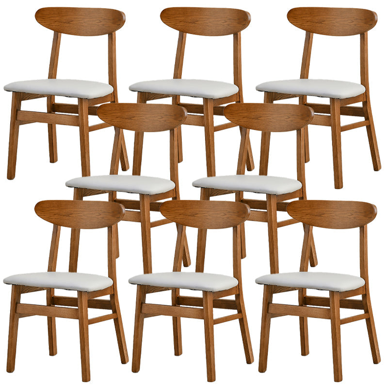 Sedia da pranzo aperta posteriore sedia da pranzo in legno massimo contemporaneo