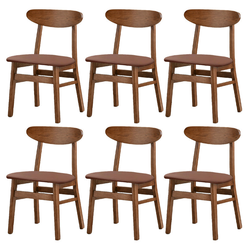 Sedia da pranzo aperta posteriore sedia da pranzo in legno massimo contemporaneo