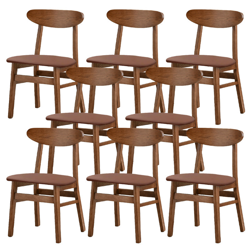 Sedia da pranzo aperta posteriore sedia da pranzo in legno massimo contemporaneo