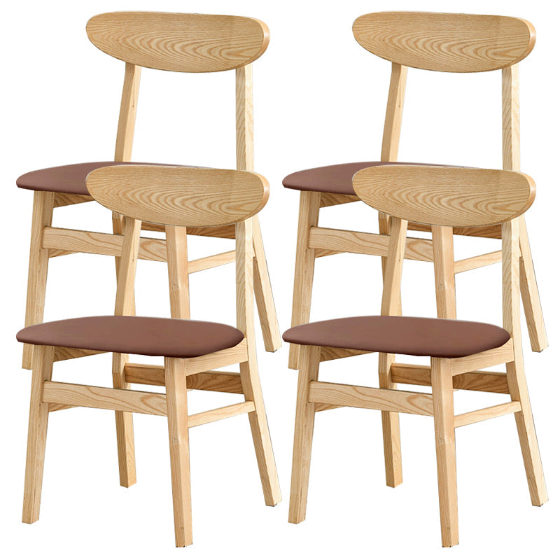 Sedia da pranzo aperta posteriore sedia da pranzo in legno massimo contemporaneo