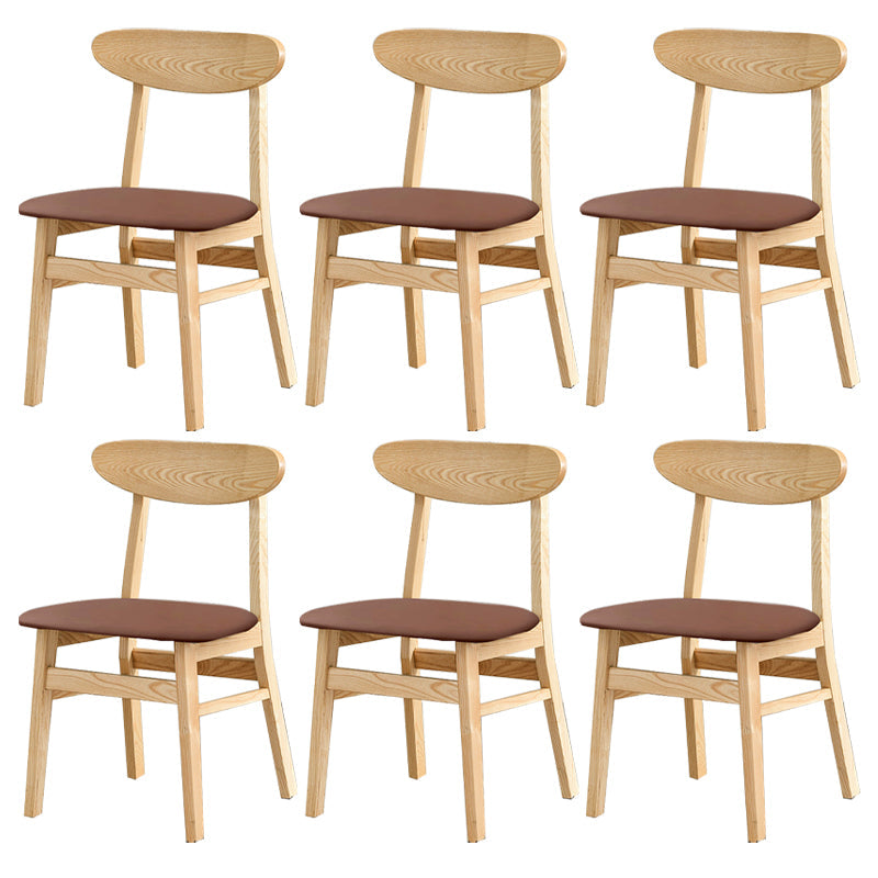 Sedia da pranzo aperta posteriore sedia da pranzo in legno massimo contemporaneo