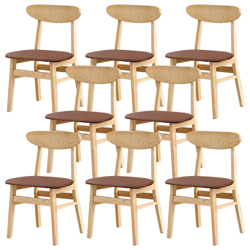 Sedia da pranzo aperta posteriore sedia da pranzo in legno massimo contemporaneo