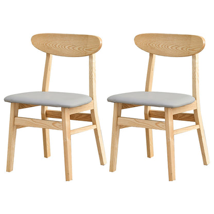 Sedia da pranzo aperta posteriore sedia da pranzo in legno massimo contemporaneo