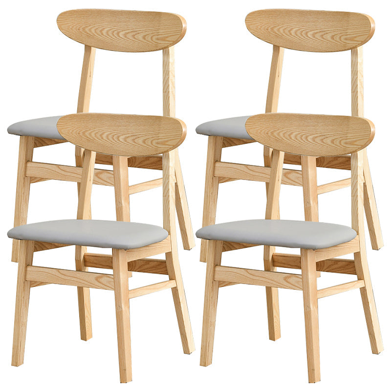 Sedia da pranzo aperta posteriore sedia da pranzo in legno massimo contemporaneo